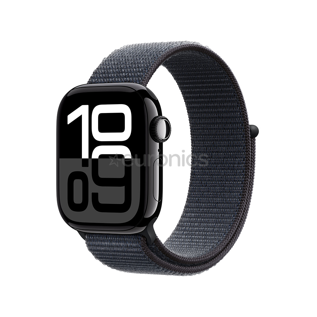 Apple Watch Series 10 GPS + Cellular, 42 mm, sport loop, must alumiinium / must - Nutikell