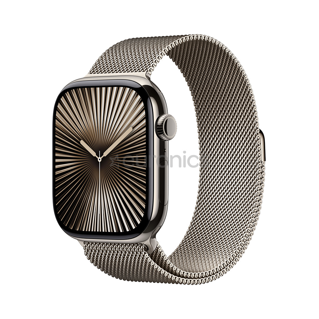 Apple Watch Series 10 GPS + Cellular, 46 mm, Milanese loop, M/L, titaan / roostevaba - Nutikell