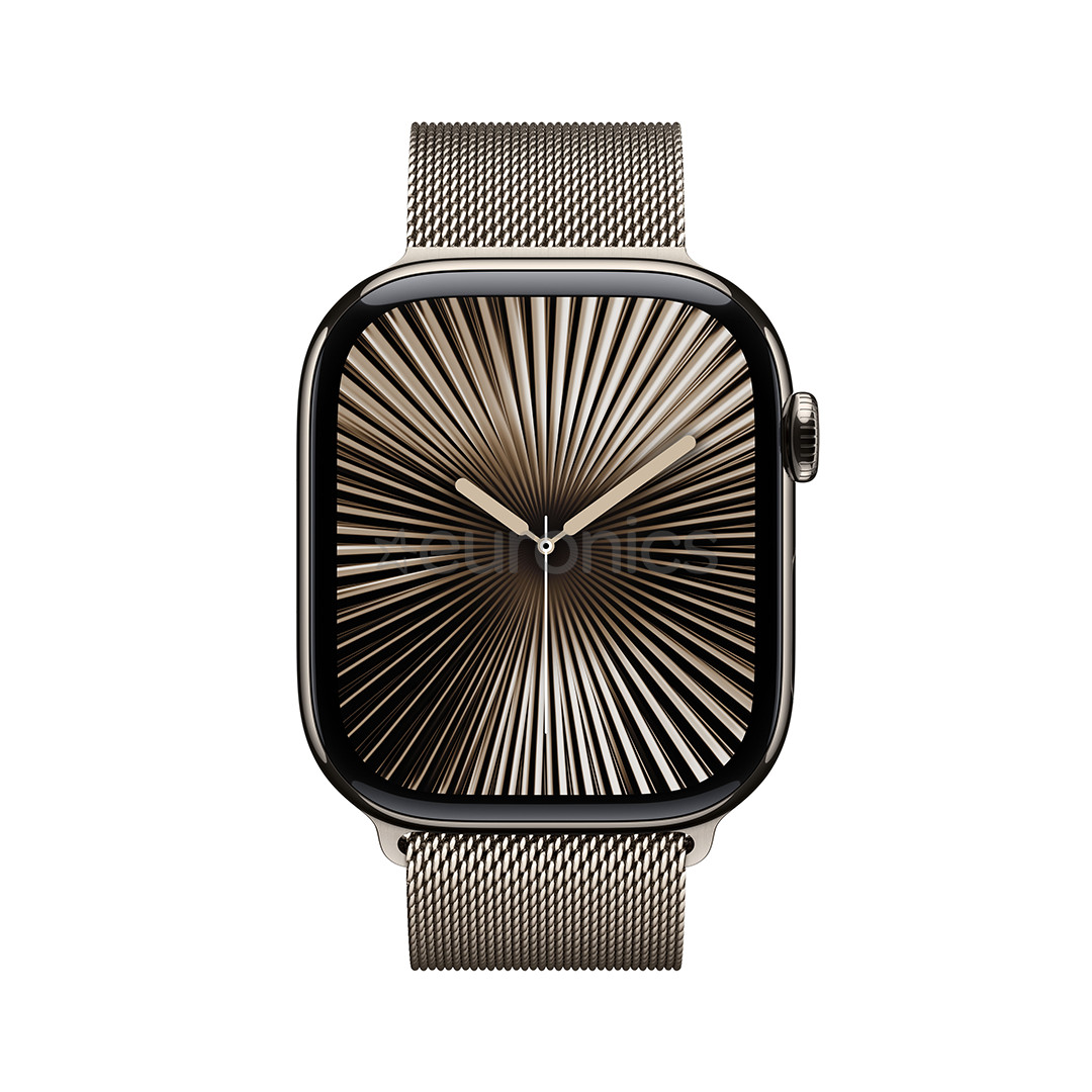Apple Watch Series 10 GPS + Cellular, 46 mm, Milanese loop, M/L, titaan / roostevaba - Nutikell