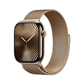 Apple Watch Series 10 GPS + Cellular, 46 mm, Milanese loop, M/L, kuld titaan / gold - Nutikell