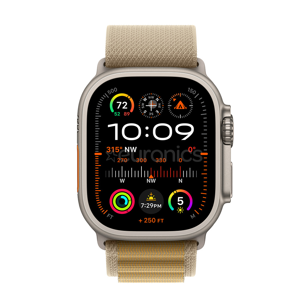 Apple Watch Ultra 2, 49 mm, Alpine Loop, Medium, tan - Smartwatch