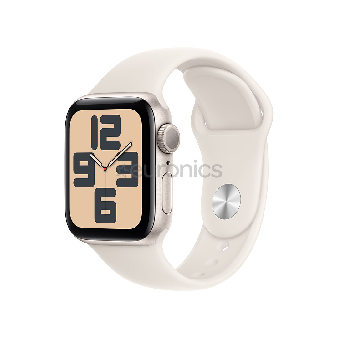 Apple Watch SE, 40 mm, GPS, sport band, S/M, beež alumiinium / beež - Nutikell