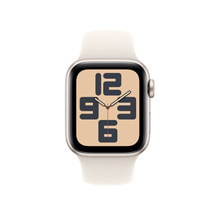 Apple Watch SE, 40 mm, GPS, sport band, S/M, beež alumiinium / beež - Nutikell