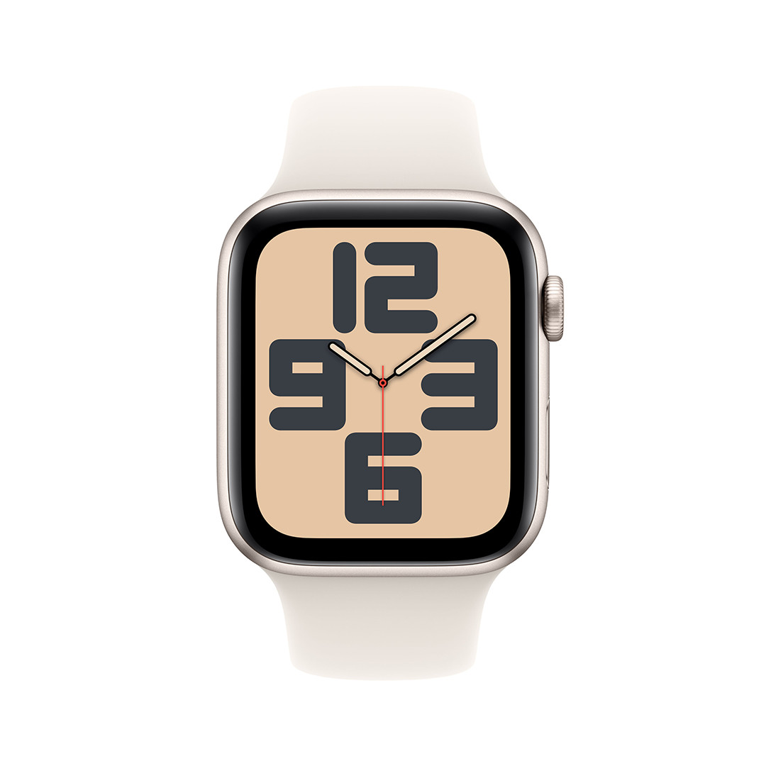 Apple Watch SE, 44 mm, GPS, sport band, S/M, beež alumiinium / beež - Nutikell