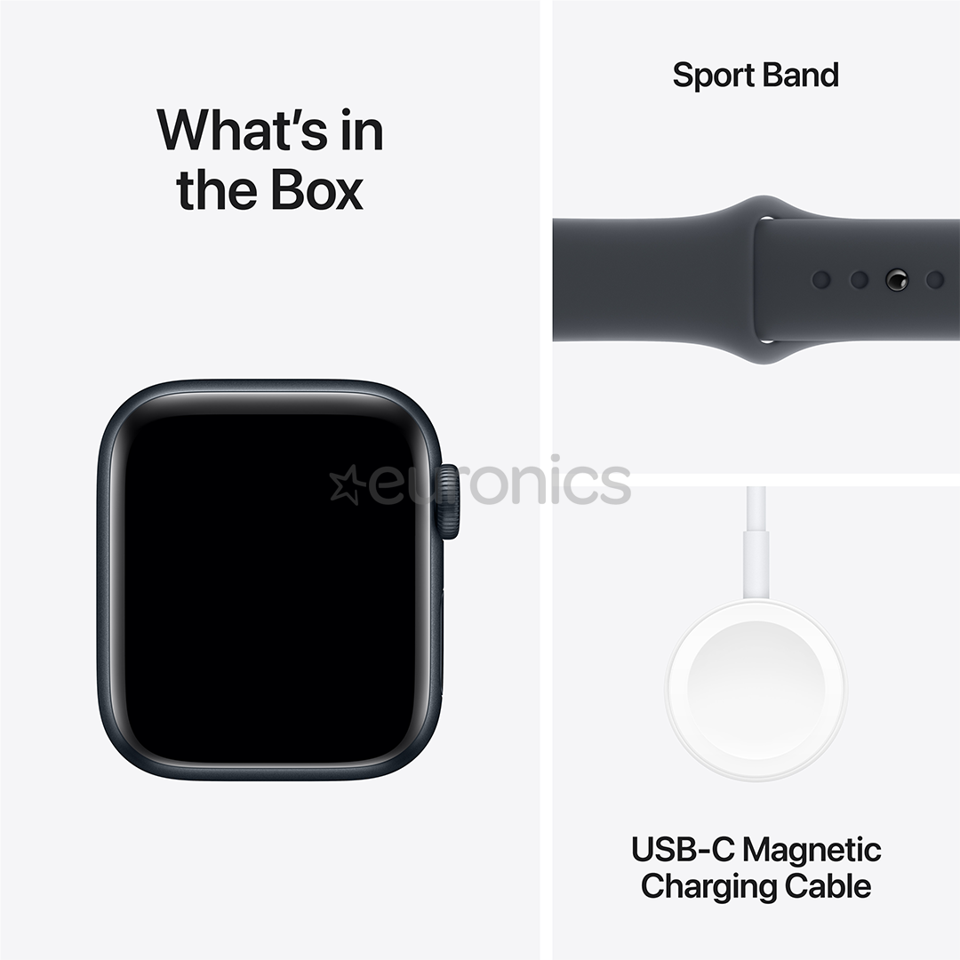 Apple Watch SE, 40 mm, GPS + Cellular, sport band, M/L, must alumiinium / must - Nutikell