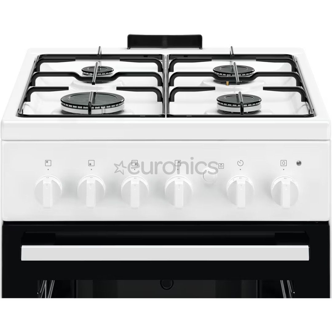 Electrolux, 59 L, laius 50 cm, valge - Gaasipliit gaasiahjuga