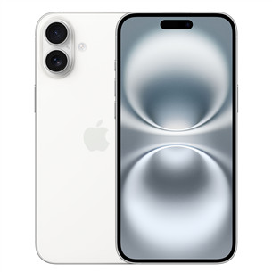 Apple iPhone 16 Plus, 128 GB, valge - Nutitelefon