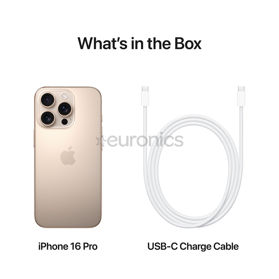 Apple iPhone 16 Pro, 512 ГБ, бежевый - Смартфон
