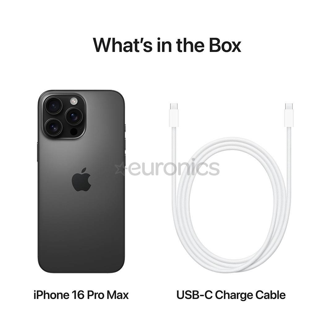 Apple iPhone 16 Pro Max, 1 TB, black titanium - Smartphone