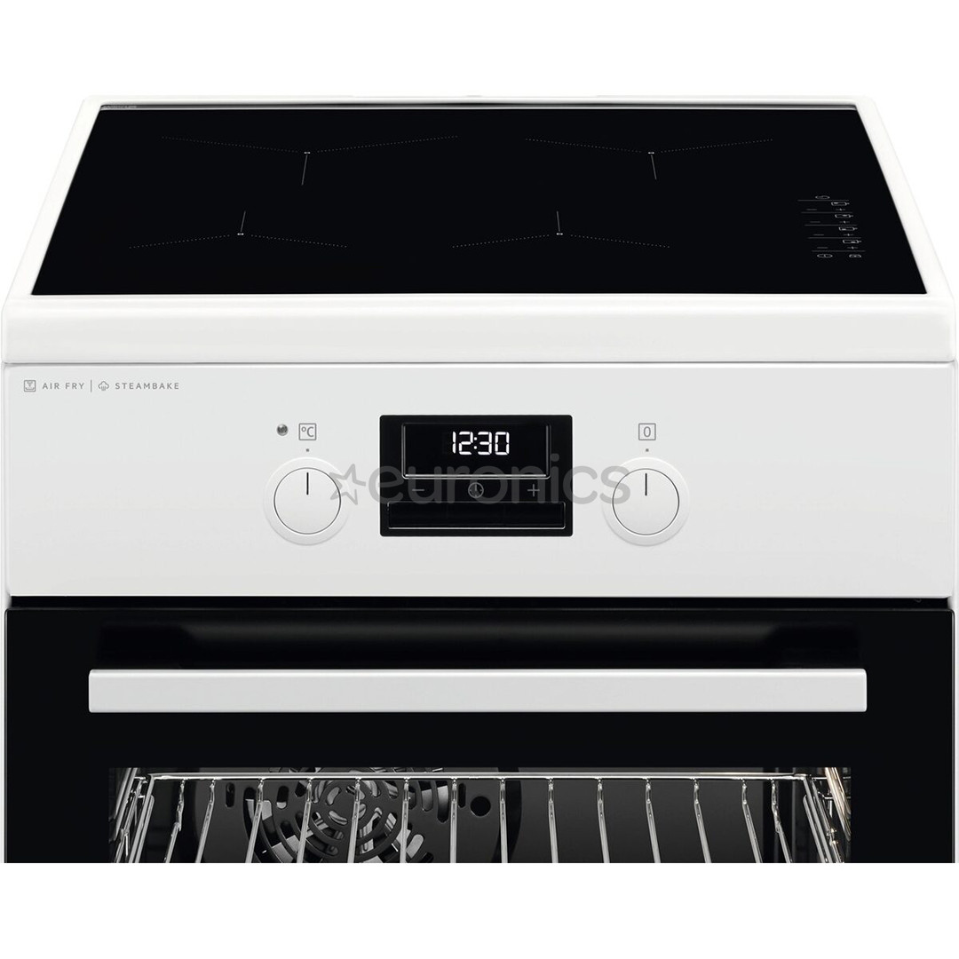 AEG 6000 Series SteamBake, 58 л, ширина 50 см, белый - Индукционная плита