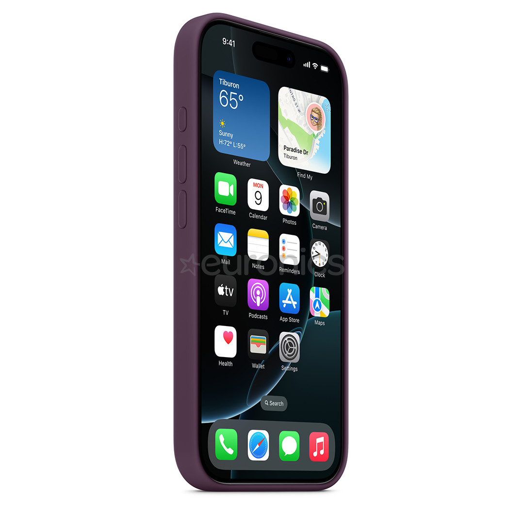 Apple Silicone Case with Magsafe, iPhone 16 Pro, lilla - Ümbris