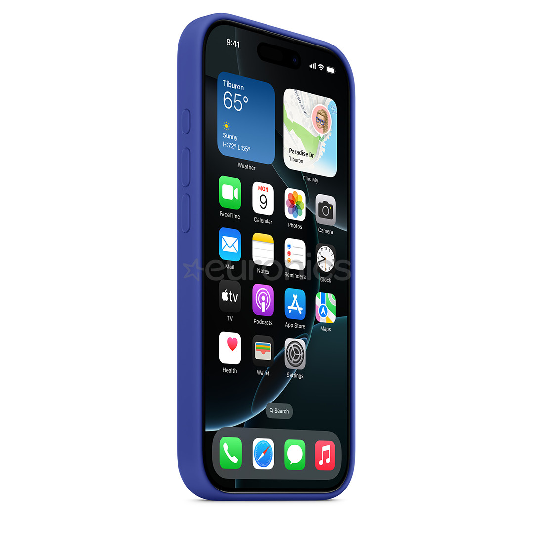 Apple Silicone Case with Magsafe, iPhone 16 Pro, ultramarine - Case
