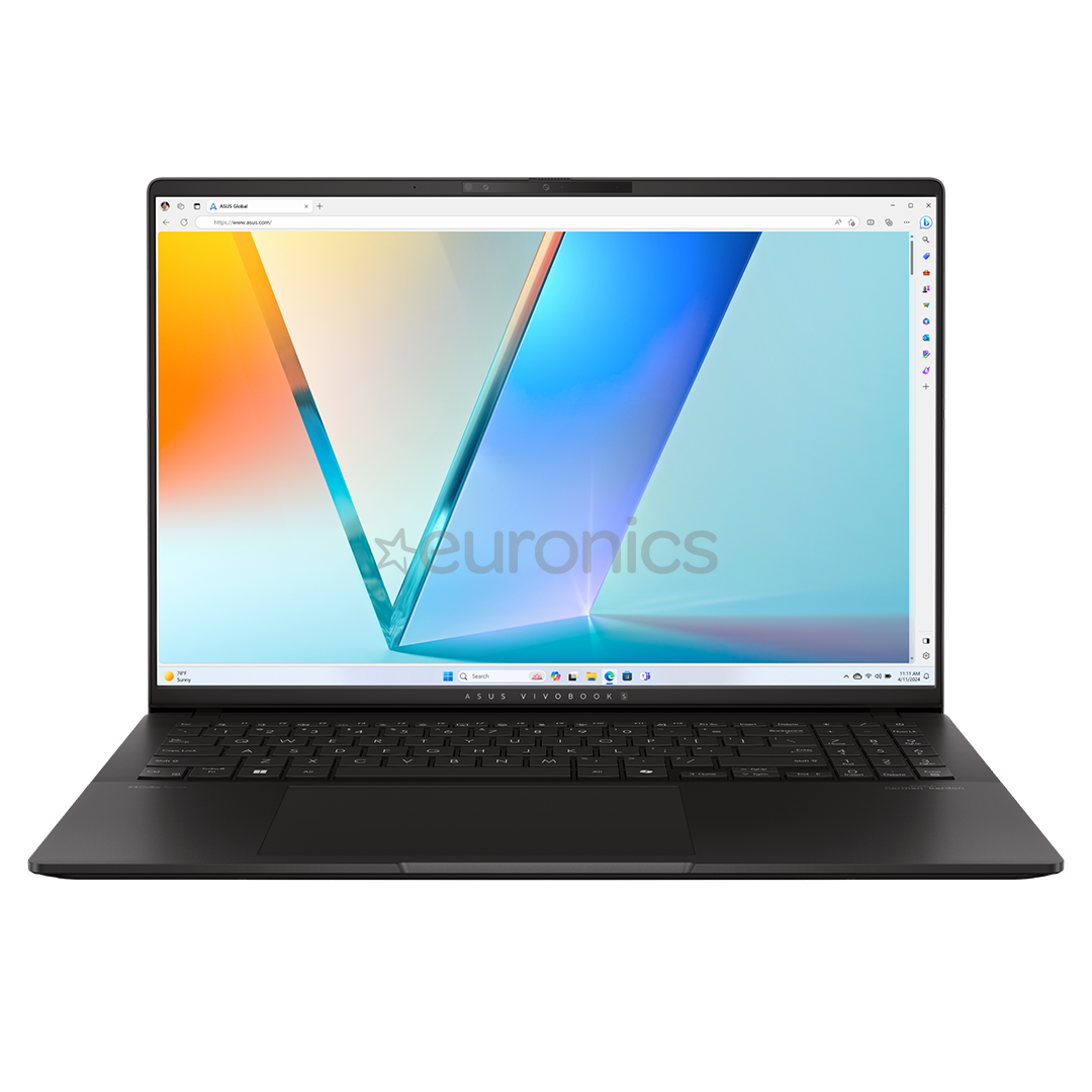 Asus Vivobook S 16 OLED, 16'', 3.2K, 120 Гц, OLED, Ryzen 7, 16 ГБ, 1 ТБ, черный - Ноутбук