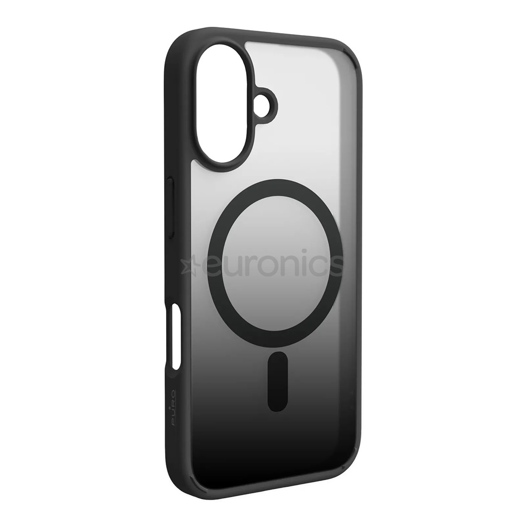 Puro Cover Gradient for iPhone 16 Plus, black - Case