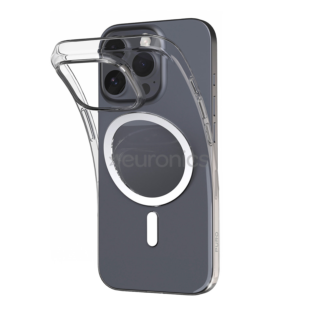 Puro Cover 0.3 Mag for iPhone 16 Pro Max, läbipaistev - Ümbris