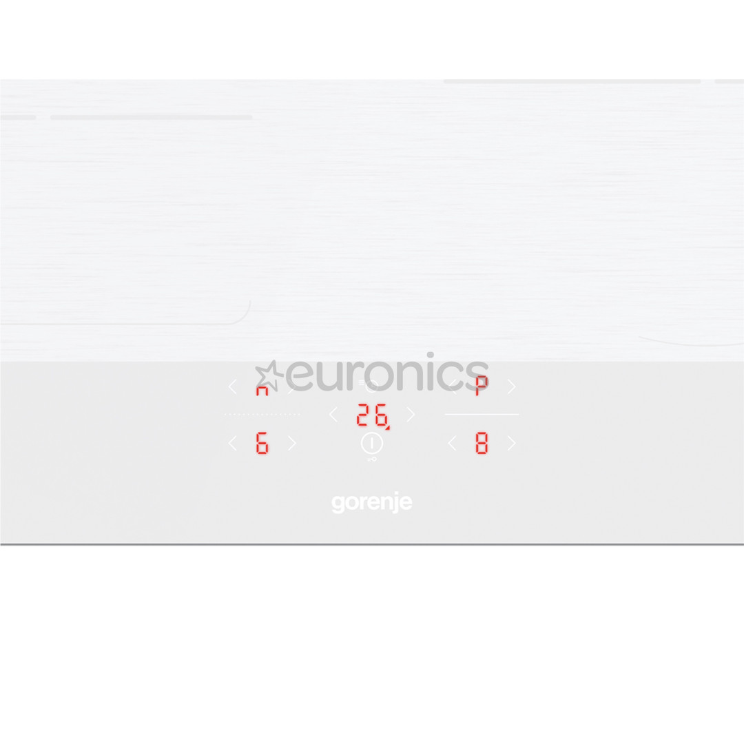 Gorenje, laius 59,5 cm, raamita, valge - Integreeritav induktsioonpliidiplaat