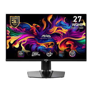MSI MAG271 QPX, 27'', 360 Гц, QHD, QD-OLED, черный - Монитор