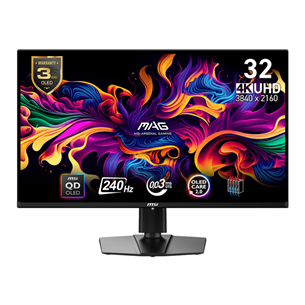 MSI MAG321 UPX, 32'', 4K UHD, 240 Hz, QD-OLED, must - Monitor
