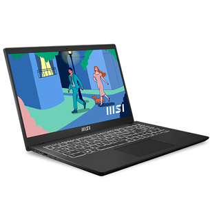 MSI Modern 15 B7M, 15,6'', Ryzen 7, 16 ГБ, 512 ГБ, W11P, черный - Ноутбук