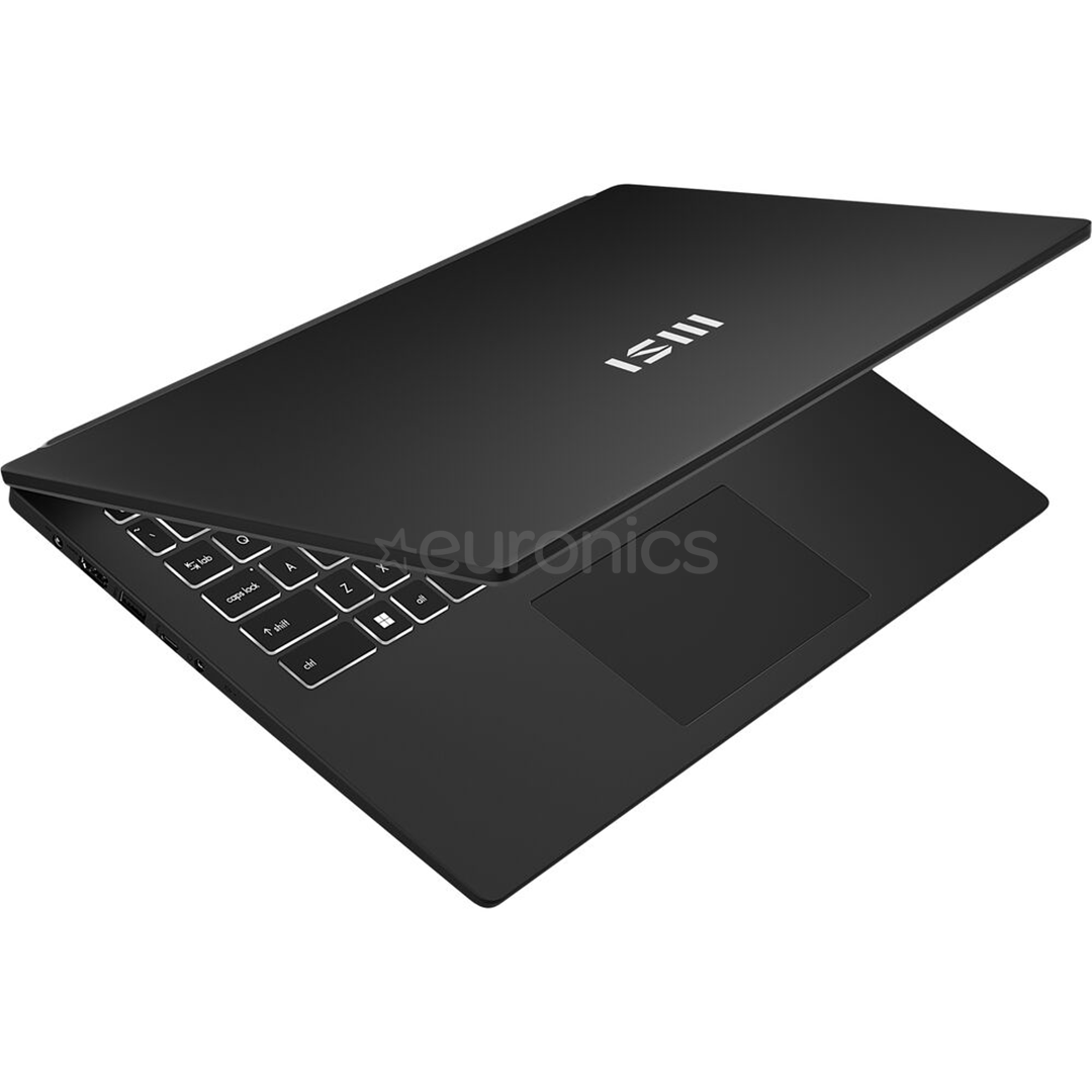 MSI Modern 15 B7M, 15,6'', Ryzen 7, 16 ГБ, 512 ГБ, W11P, черный - Ноутбук