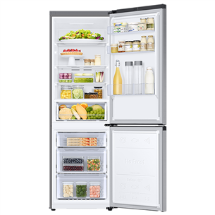 Samsung, No Frost, 344 L, kõrgus 186 cm, hõbedane - Külmik