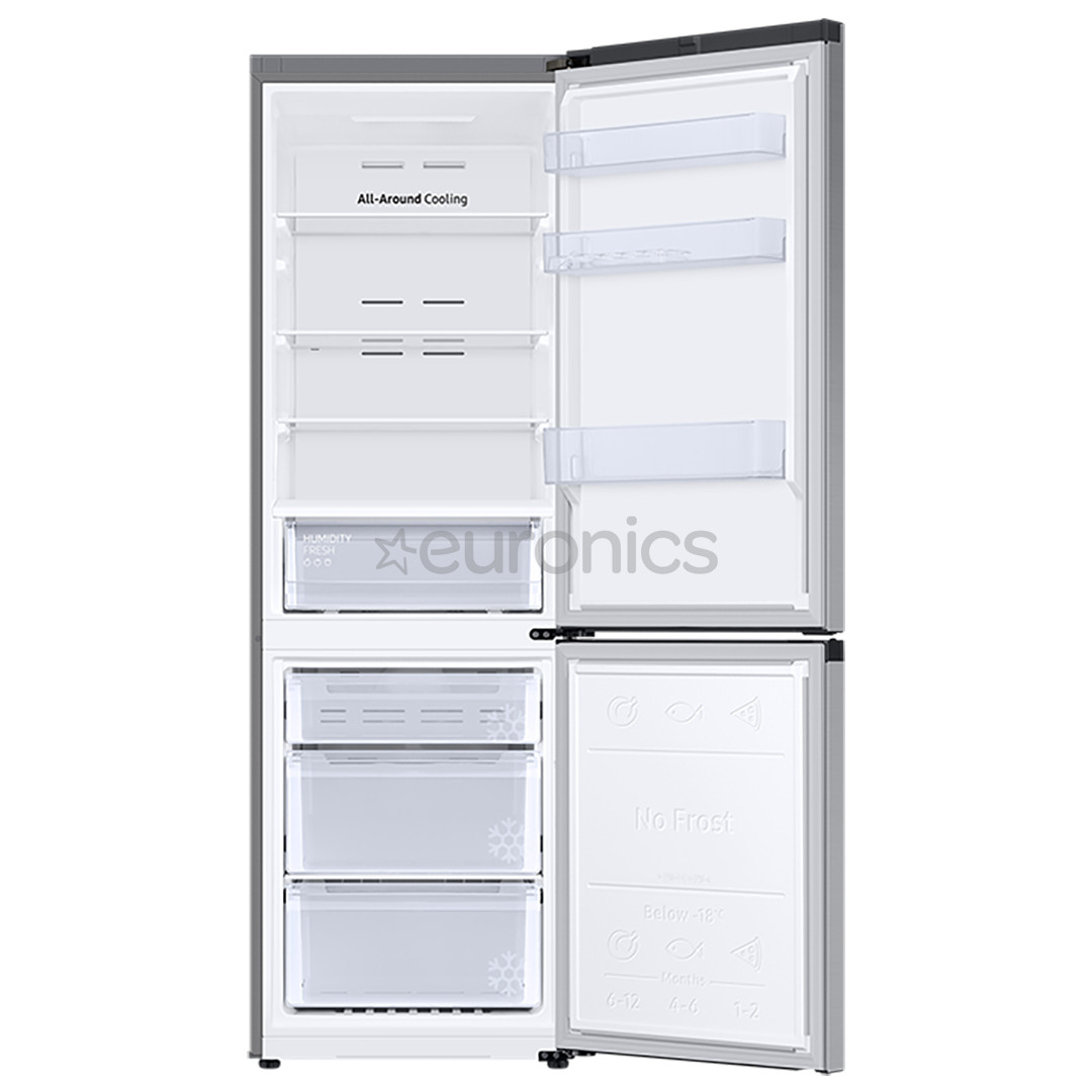 Samsung, No Frost, 344 L, kõrgus 186 cm, hõbedane - Külmik