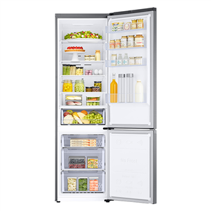 Samsung, NoFrost, 390 L, 203 cm, roostevaba teras - Külmik