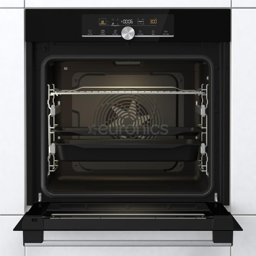 Gorenje, 77 L, katalüütiline puhastus, must - Integreeritav ahi
