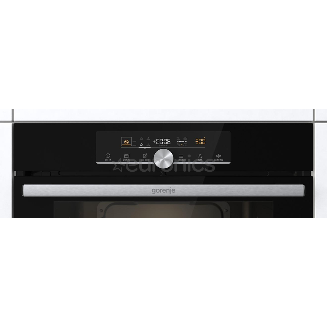 Gorenje, 77 L, katalüütiline puhastus, must - Integreeritav ahi