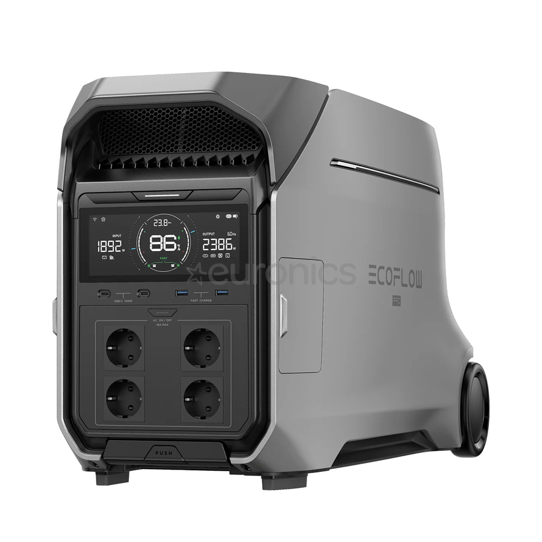 EcoFlow Delta Pro 3, 4096 Wh, black/silver - Portable power station / power bank 5013701005