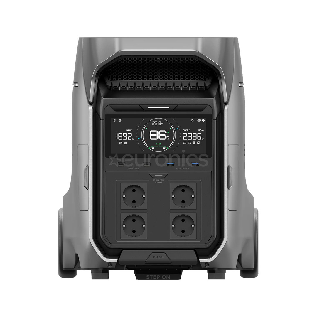 EcoFlow Delta Pro 3, 4096 Wh, black/silver - Portable power station / power bank