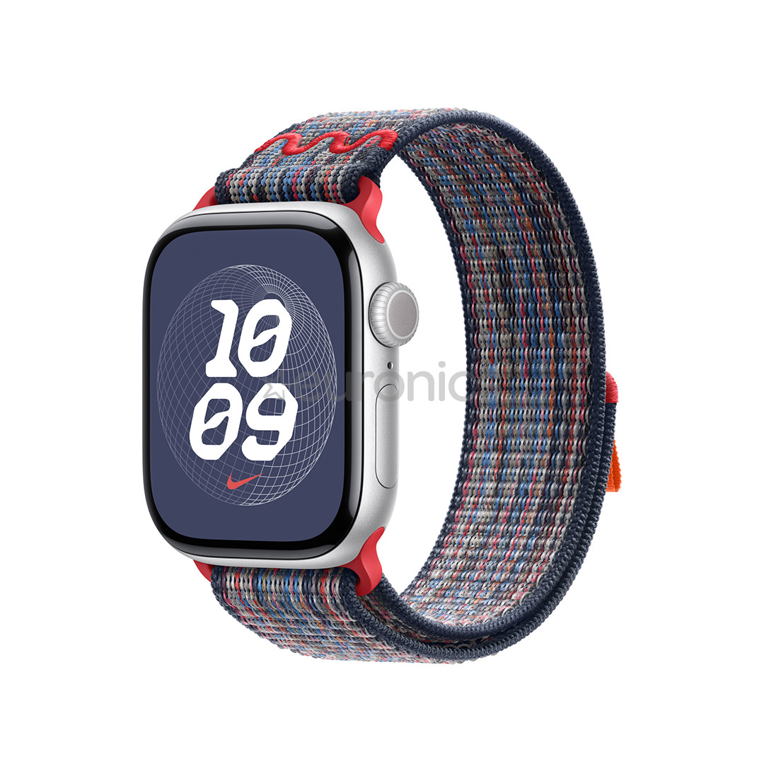 Apple Nike Sport Loop, 42mm, sinine/punane - Kellarihm
