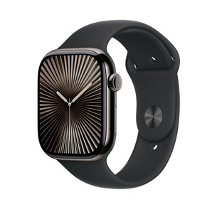 Apple Sport Band, 46 mm, M/L, must - Kellarihm
