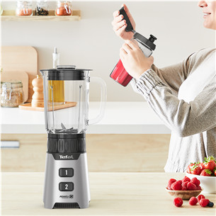 Tefal Minimix, 400 W, silver - Blender + On-the-Go Bottle