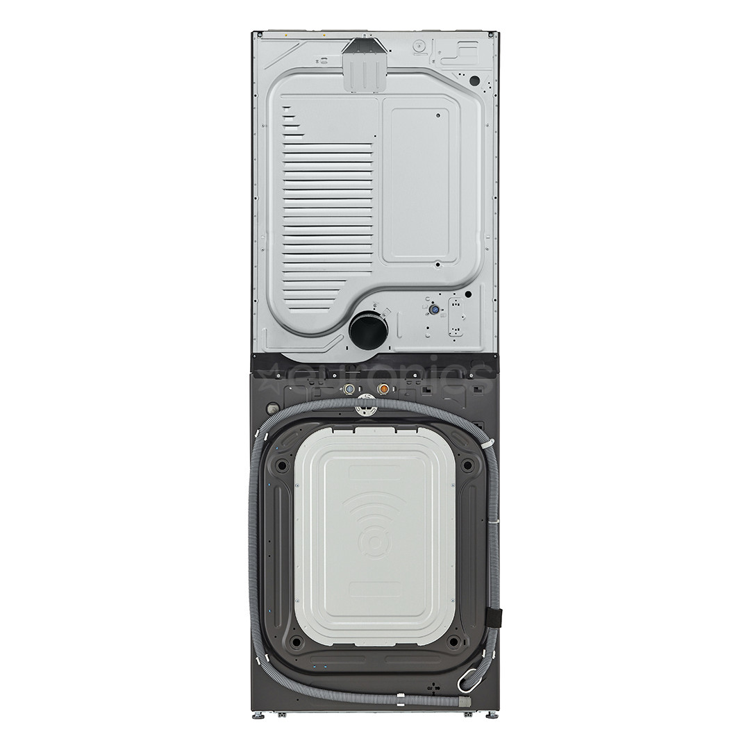 LG, 12 kg + 10 kg, sügavus 66 cm, 1400 p/min, must - Pesumasin + Pesukuivati