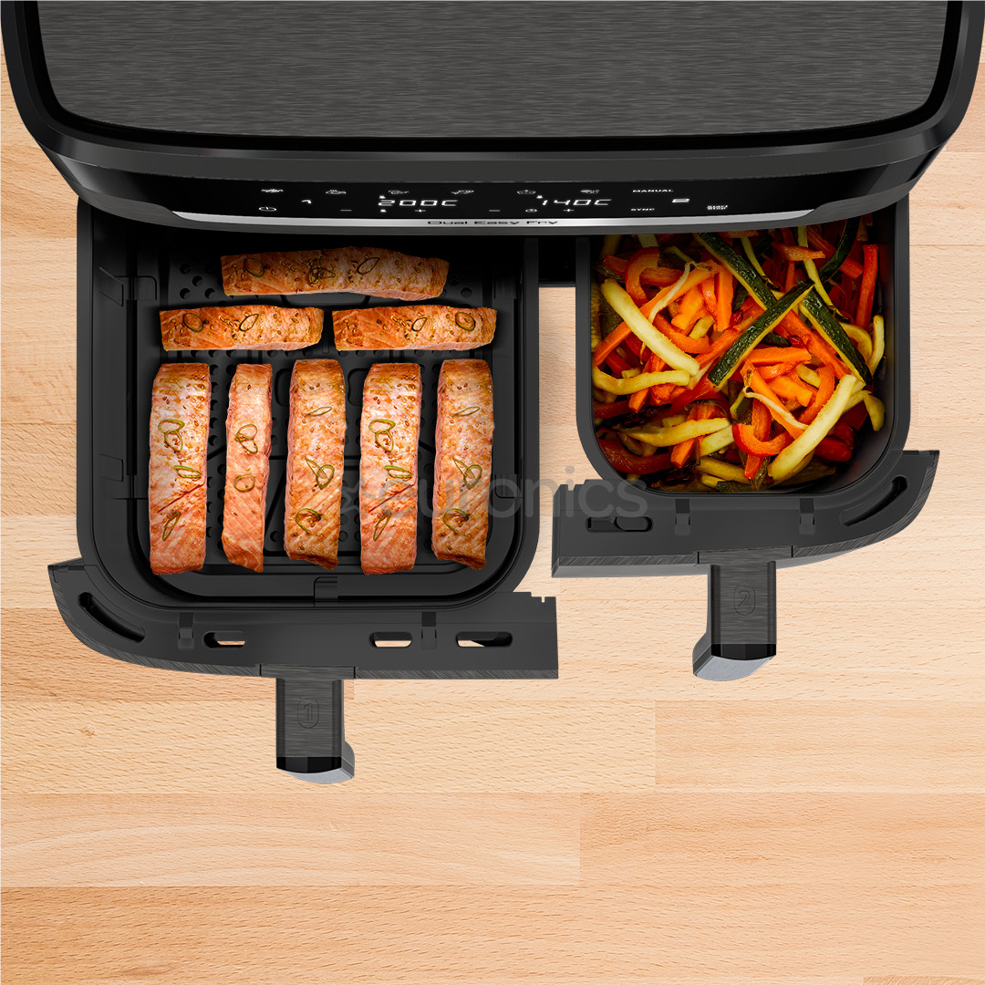 Tefal XXL Dual Easy Fry, 2700 W, 11 L, dark gray - Air fryer