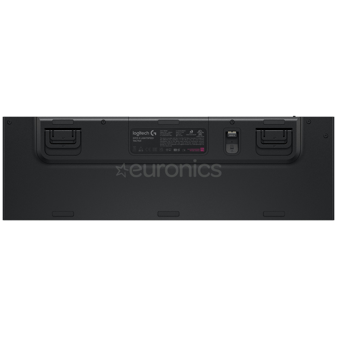 Logitech G915 X Lightspeed, tactile, US, black - Wireless keyboard