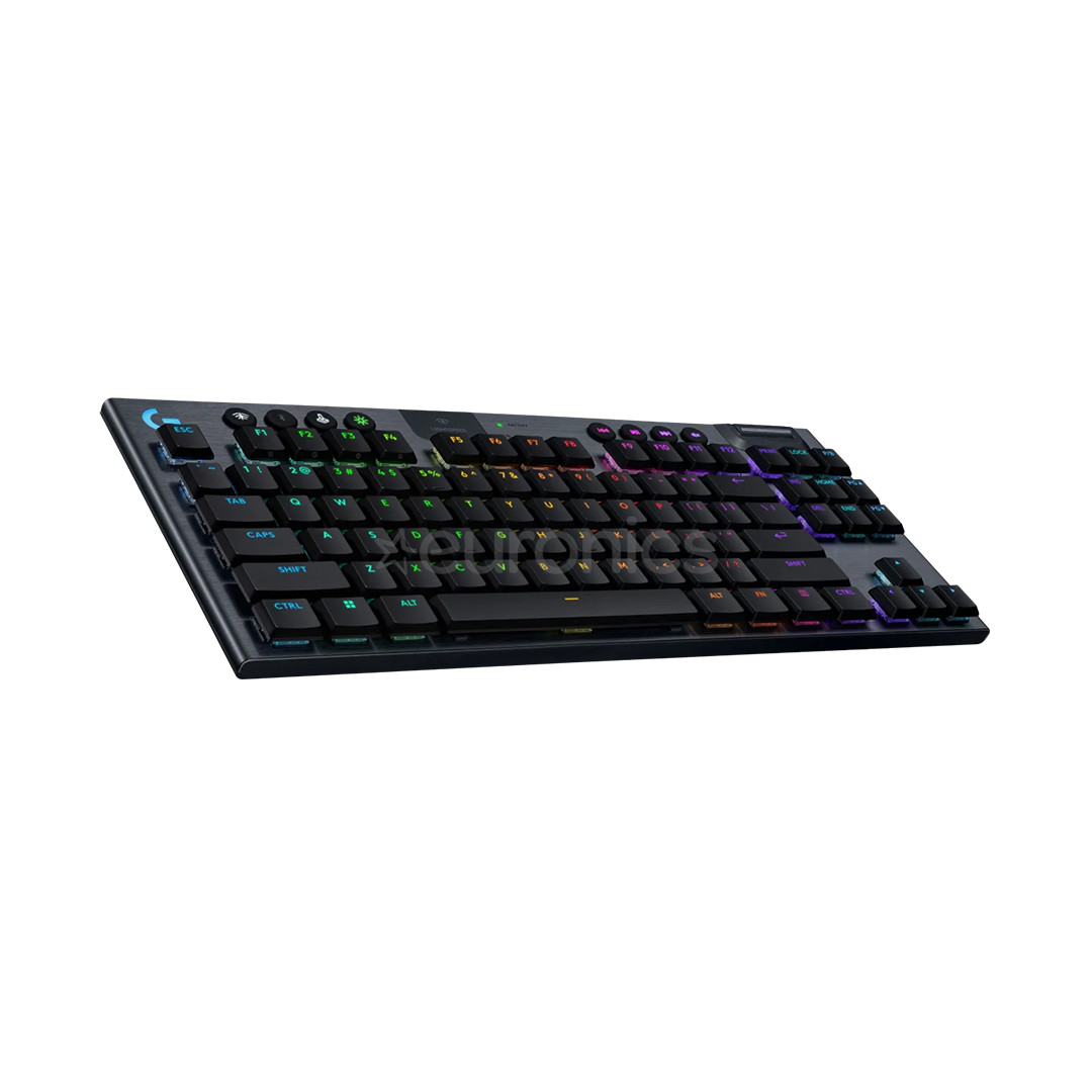 Logitech G915 X Lightspeed, TKL, tactile, US, must - Juhtmevaba klaviatuur