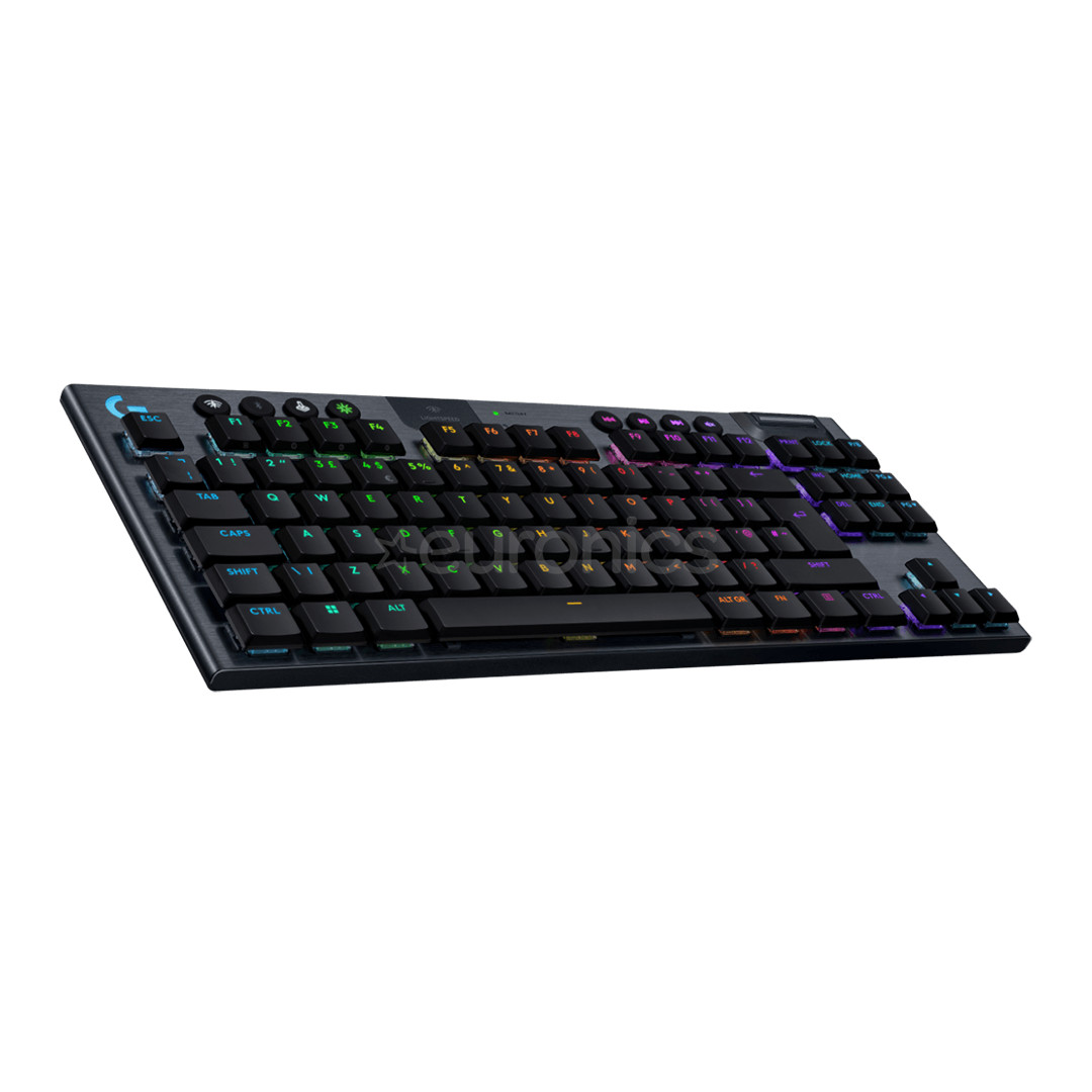 Logitech G915 X Lightspeed, TKL, tactile, SWE, must - Juhtmevaba klaviatuur