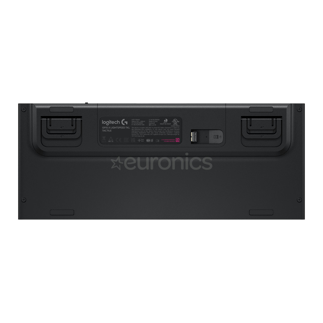 Logitech G915 X Lightspeed, TKL, tactile, SWE, must - Juhtmevaba klaviatuur