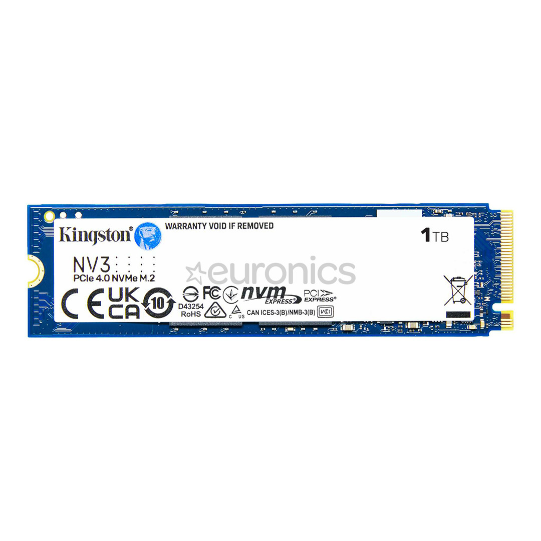 Kingston NV3, 1 ТБ, M.2, PCIe 4.0, синий - SSD