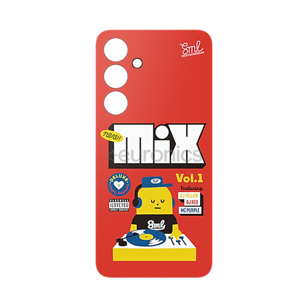 Samsung Flipsuit Case, Galaxy S24 FE, прозрачный/красный - Силиконовый чехол