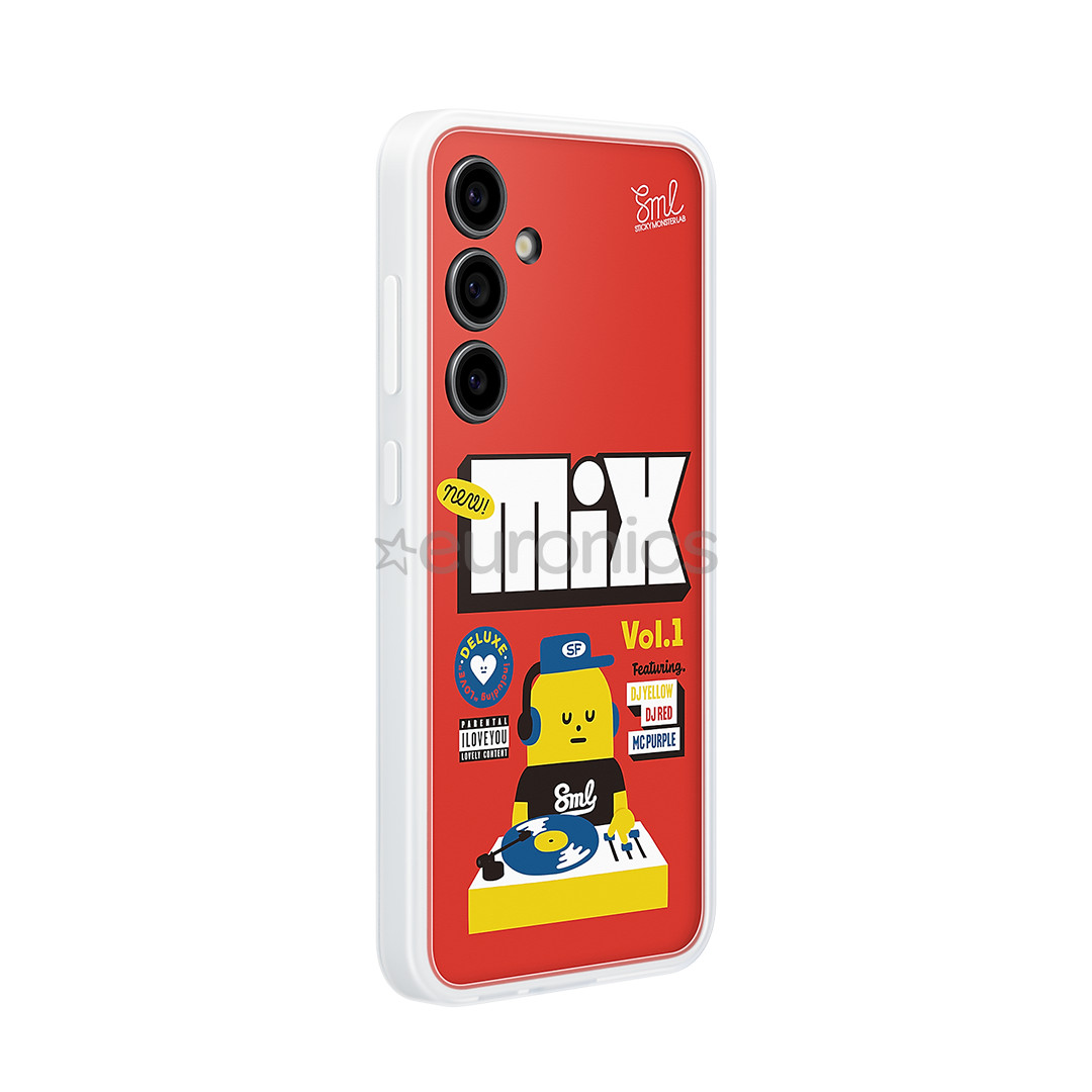 Samsung Flipsuit Case, Galaxy S24 FE, прозрачный/красный - Силиконовый чехол