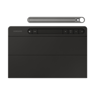 Samsung Book Cover Keyboard Slim, Galaxy Tab S9 / S9 FE, must - Klaviatuuriga ümbris