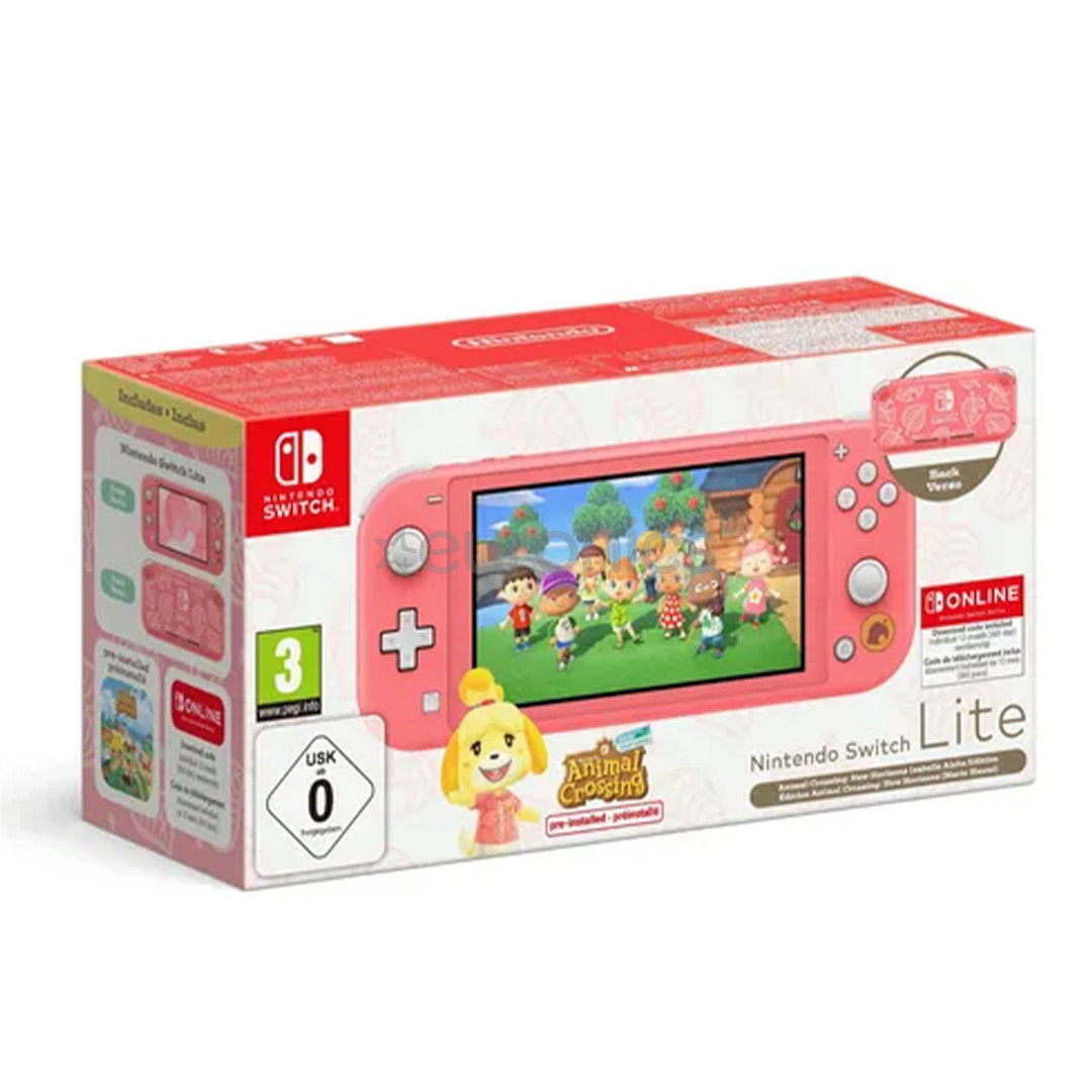 Nintendo Switch Lite Animal Crossing: New Horizons Isabelle Aloha Edition + 12M NSO - Mängukonsool