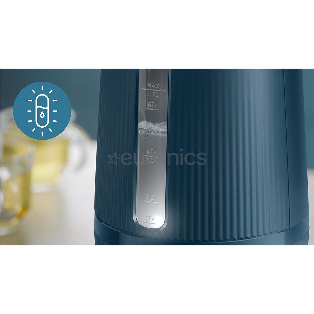 Philips 3000 Series, 1.7 L, blue - Kettle