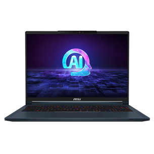 MSI Stealth 16 AI Studio A1VGG 20Y Anniversary Bundle, 16'', QHD+ 240 Hz, Ultra 9, 32 GB, 2 TB, RTX 4070, W11P, ENG, star blue - Notebook bundle
