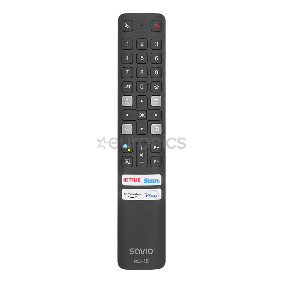 Savio RC-15, TCL TV, must - Teleri asenduspult
