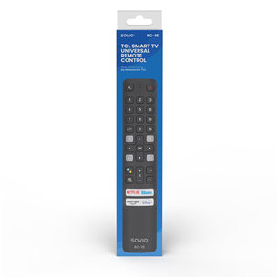 Savio RC-15, TCL TV, must - Teleri asenduspult