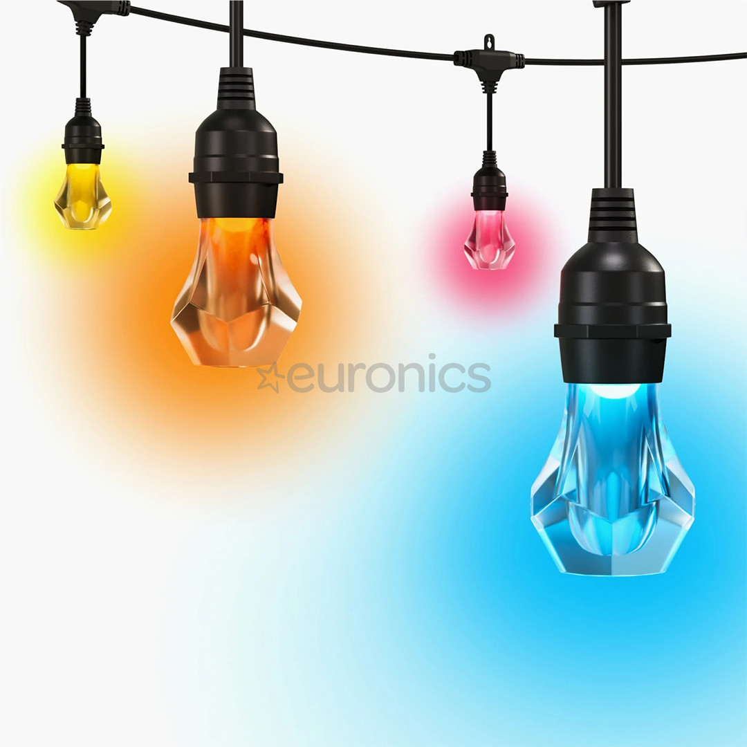 Nanoleaf Matter Smart Outdoor String Lights Starter Kit, 15 м, RGB, черный - Светодиодный шнур